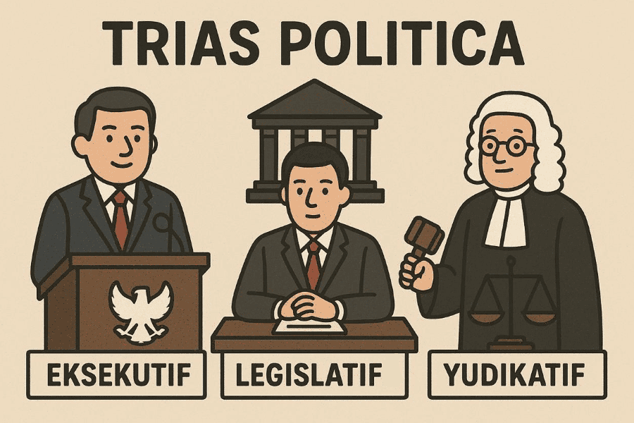Tiga Pembagian Kekuasaan dalam Trias Politica