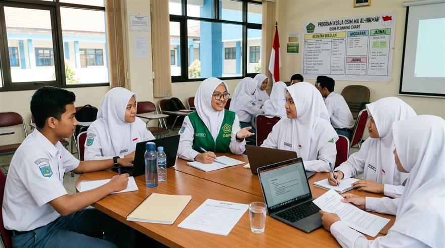 Musyawarah koordinasi evaluasi program kerja OSIM di lingkungan madrasah aliyah